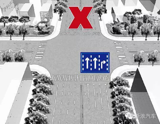 7。 道路上的黄色虚实线和双虚线