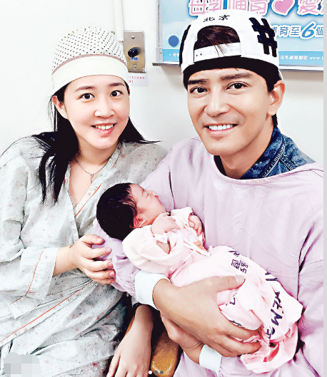陈晓东与太太喜迎二女儿诞生