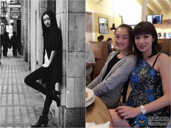前中国小姐温翠苹与14岁女儿