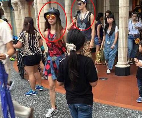 蔡依林和锦荣在新加坡约会被拍