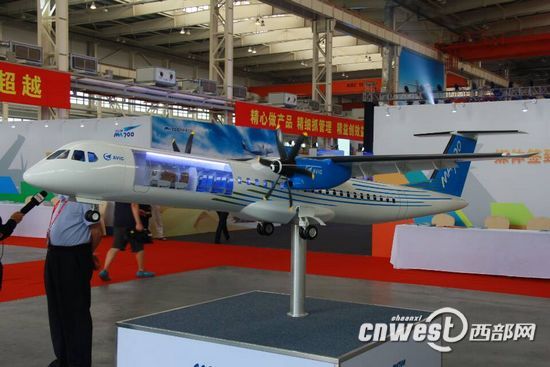 新舟700飛機(jī)模型。