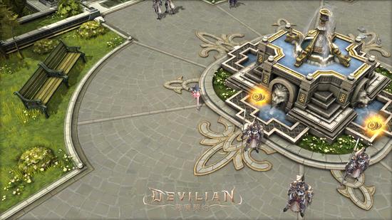 图3 《恶魔契约》碎石城大广场