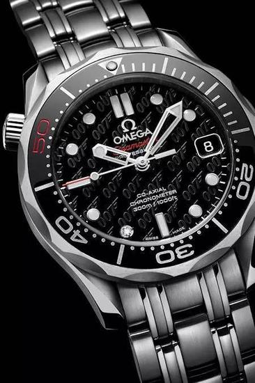 第二名：50th Anniversary Omega Seamaster Diver 300m James Bond Watch 50周年欧米茄海马潜水员300詹姆斯邦德的手表