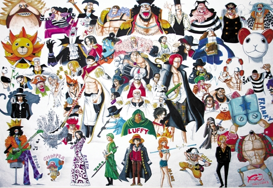 16岁金华男孩自学漫画 给海贼王画了全家福(图