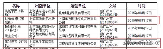 《我的世界》《讨鬼传极》两款国行游戏过审