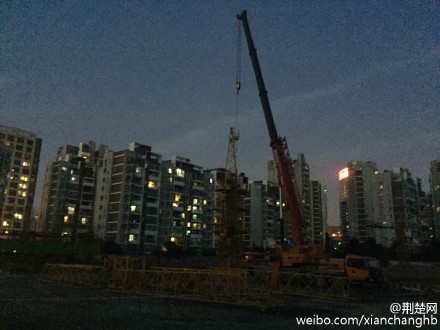 图为事发现场