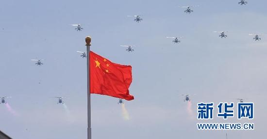 这是参加演练的空中梯队（8月23日摄）。新华社记者 李刚 摄