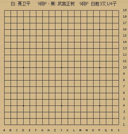 明月山杯：聂卫平执白胜武宫正树