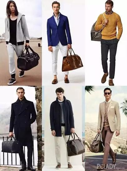 横向圆形的行李袋，也从实用的角色晋级为时尚配件