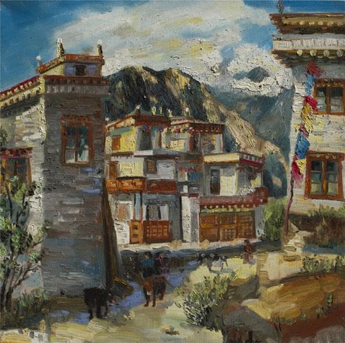 丹巴 80×80cm 布面油画 2011