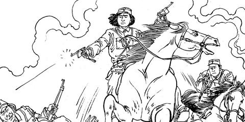 抗日士兵简笔画|抗日英雄简笔画杨靖宇