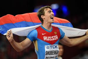 男子110米栏俄罗斯帅哥12秒98夺冠 梅里特季军