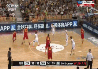 中国队篮下配合