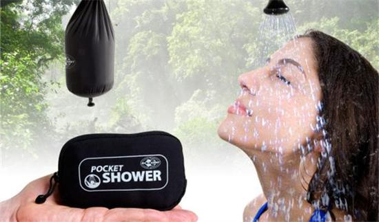 洗澡神器:户外洗澡神器:PocketShower淋浴袋