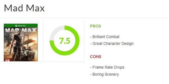 《疯狂的麦克斯》媒体评分出炉