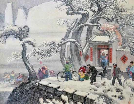 鄭玉昆先生作品《正月初二》