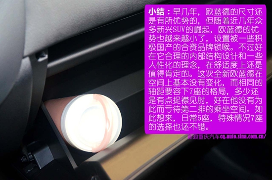 有里有面 2016款欧蓝德静态评测
