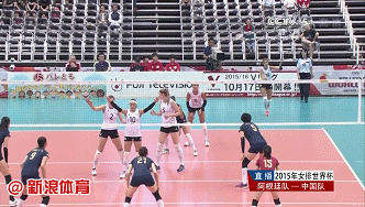 动图-朱婷冲进扣球势不可挡 阿根廷队三人拦不着_排球
