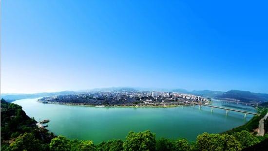 阆中古城全景