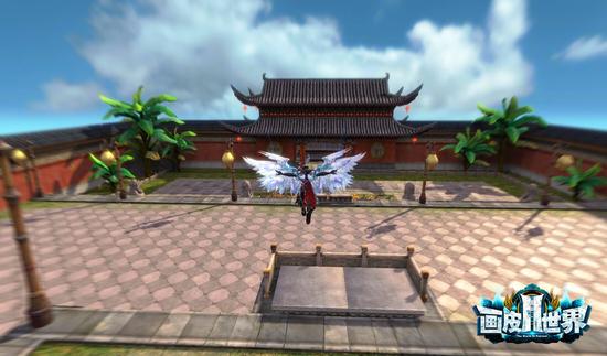 图3《画皮世界2》玩家展翅飞翔