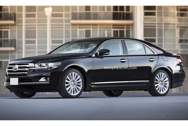 00 Toyota Crown rendering