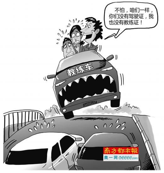 女子没资格证上教练车指导 被处罚款1500元并