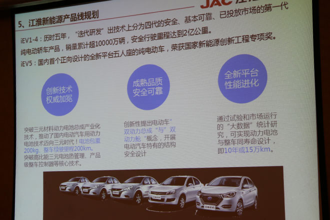 江淮汽车新能源产品规划曝光