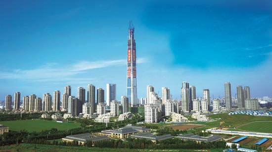 鄂造596.5米高大厦成中国结构第一高楼 创世界