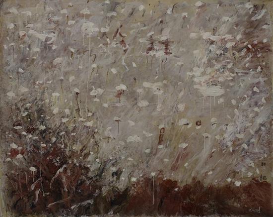 千高原艺术空间，王川，森林日记，布面油彩，200×250cm，2009