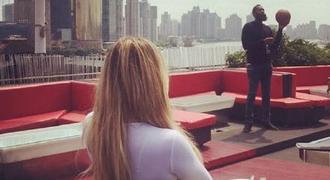 登哥和卡戴珊在上海