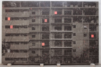 KEKE VILABELDA , 酸性房屋-建造中1-2(Acid House-Under Construction 1-2), 综合材料绘画(Mixed media painting ), 300 x 125 cm