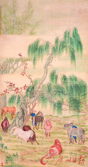 清 郎世寧 《八駿圖》