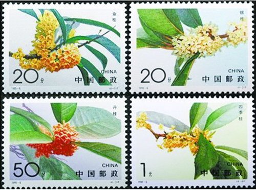 发行于1995年的桂花特种邮票。