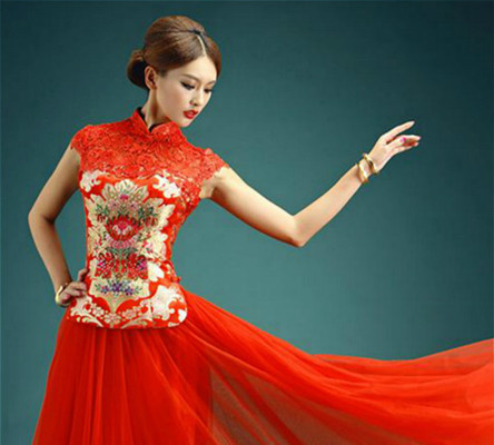 古韵味十足的中式新娘发型 经典传统美