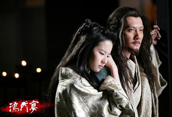 冯绍峰刘亦菲曾在电影《鸿门宴》分别饰演项羽虞姬。