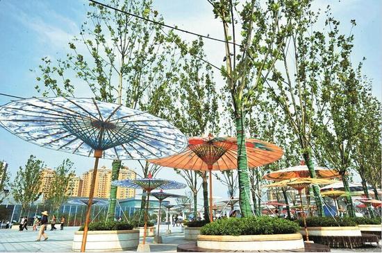 图为:园博园准备好盛装迎客 楚天都市报记者李辉摄