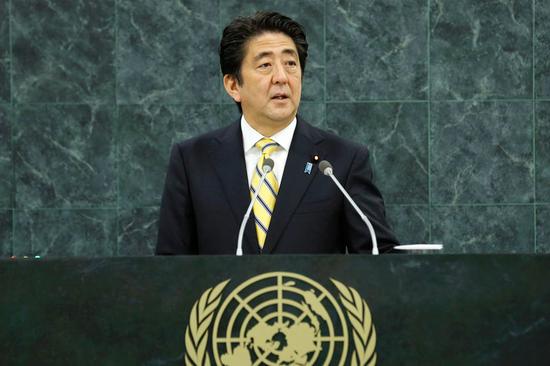 2013年,安倍晋三在联大发言