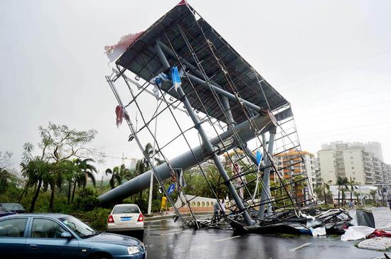 台风重挫南方海上旅游 广西沿海防汛部门取消