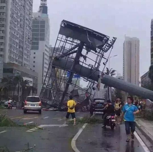 台风带来的破坏