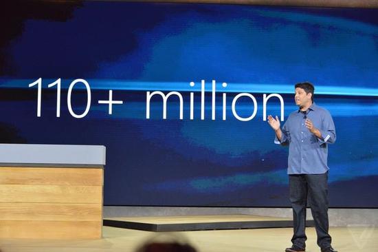 微软：已有1.1亿台设备安装Windows 10