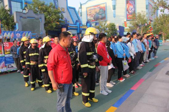 鄭州方特節前應急演練