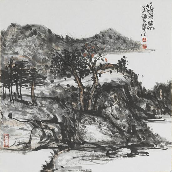 6、郭兴华《观道应物》68cm×68cm中国画
