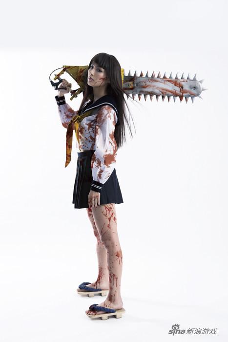 不止于游戏 美少女内田理央出演真人版《电锯甜心》