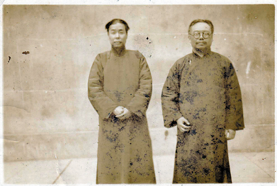 易培基与吴瀛(右)