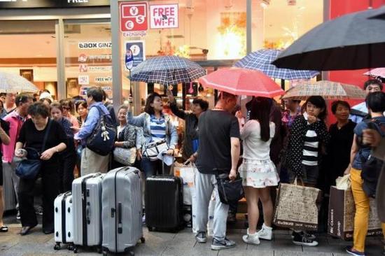 国庆黄金周约有40万名中国大陆游客前往日本旅游