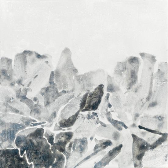 曹吉冈-山水册页-4-木板坦培拉--30×30cm-2013年