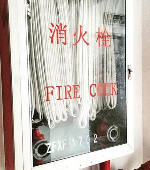 “消火栓”被翻译为“火鸡鸡”（网页截图）