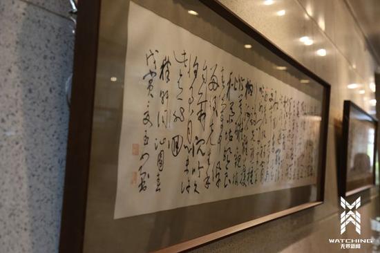 ▲叶选宁书法作品(供图:凤凰湖南/袁方略)