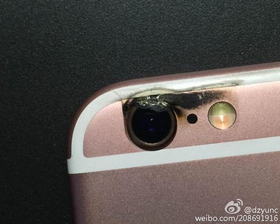 网曝iPhone 6s发生爆炸:摄像头烧焦变形