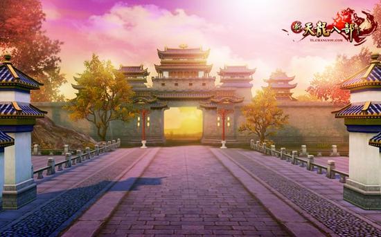 图2:夕阳下的城楼